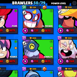 レヴL170 |50ブロウラー|20934 トロフィー |4 カンスト BRAWL |たくさんのスキン|B58 さん 4